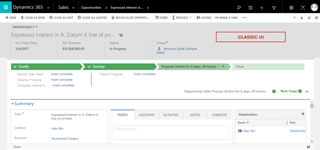 Set Classic Form (Legacy Web Client) as default in Dynamics 365 V9.0 ...